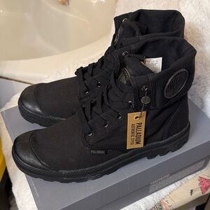Palladium Men's Black Canvas Boots